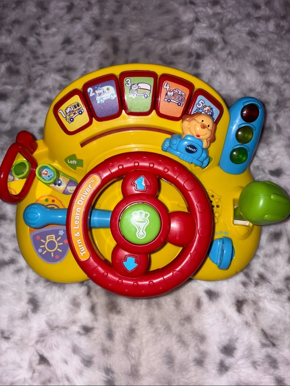 Fisher-Price Bright Steering Wheel Activity Toy - Yellow/Red/Blue/Green